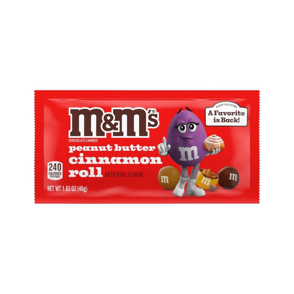 M&M's Peanut Butter Cinnamon Roll – Snack Daddy